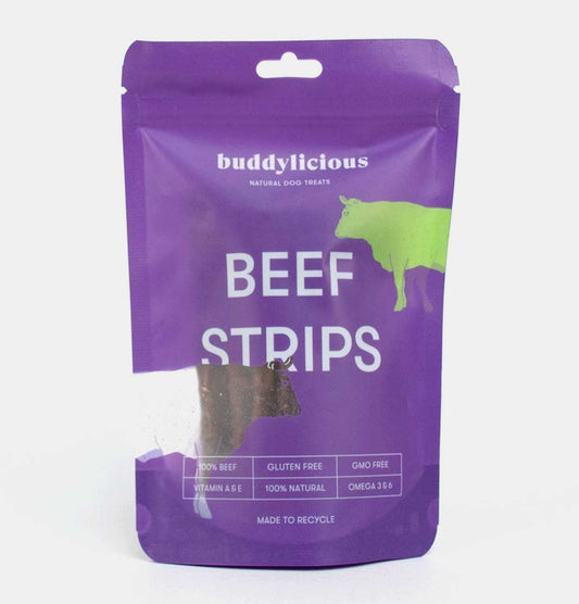 Buddylicious 100% Natural Beef Strips Dog Treats