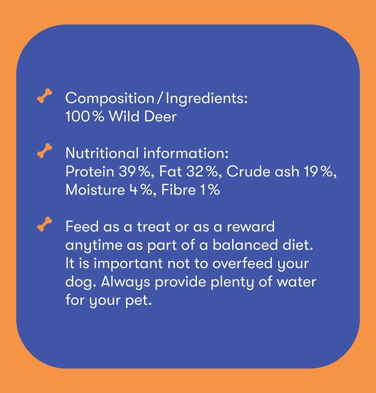 Buddylicious 100% Natural Wild Deer Dog Treats