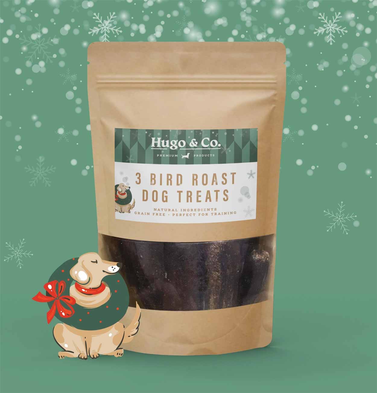 Hugo & Co Christmas 3 Bird Roast Dog Treats