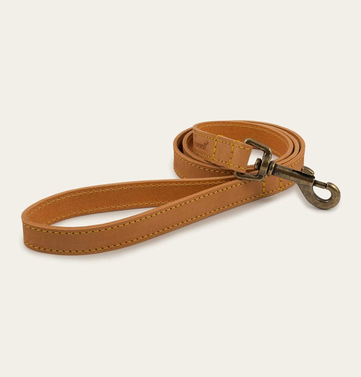 Leather Lead – Mustard – 1m