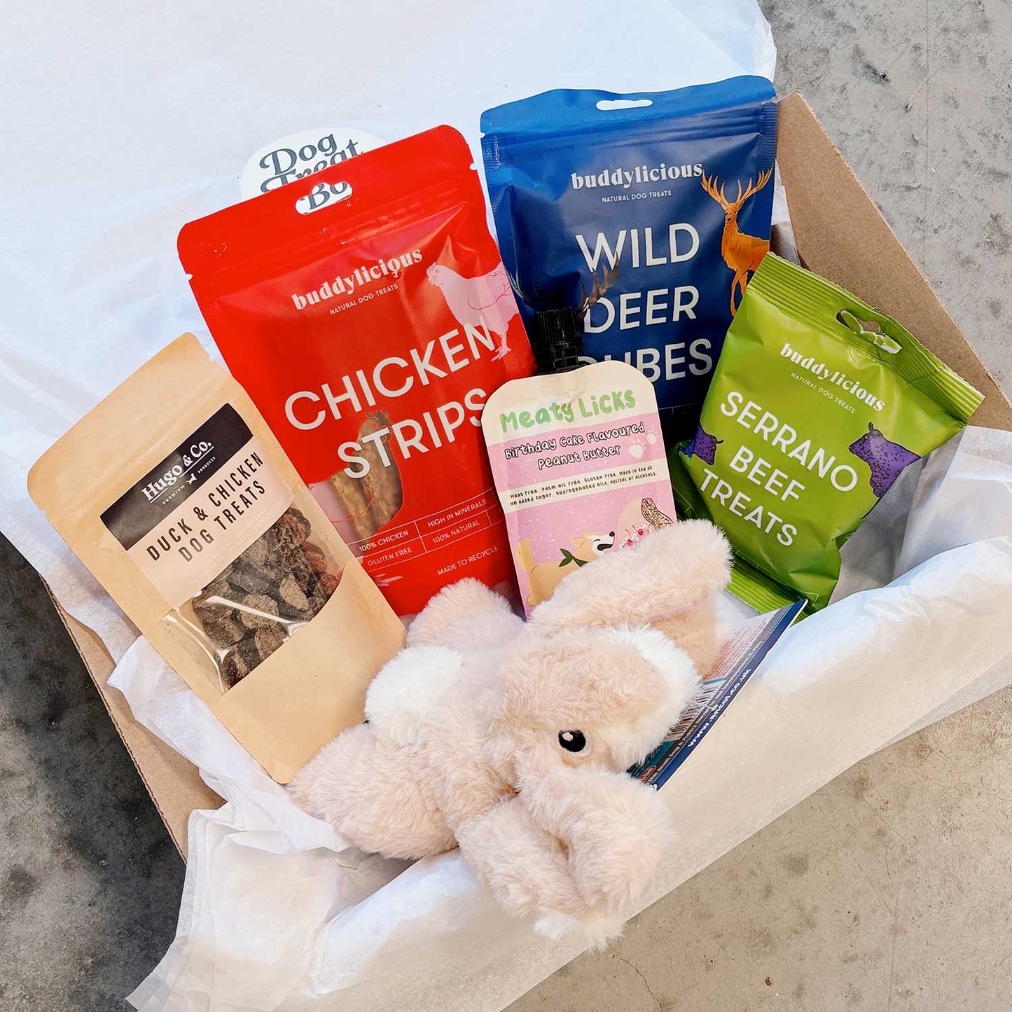 The Lucky Pup Dog Treat Box