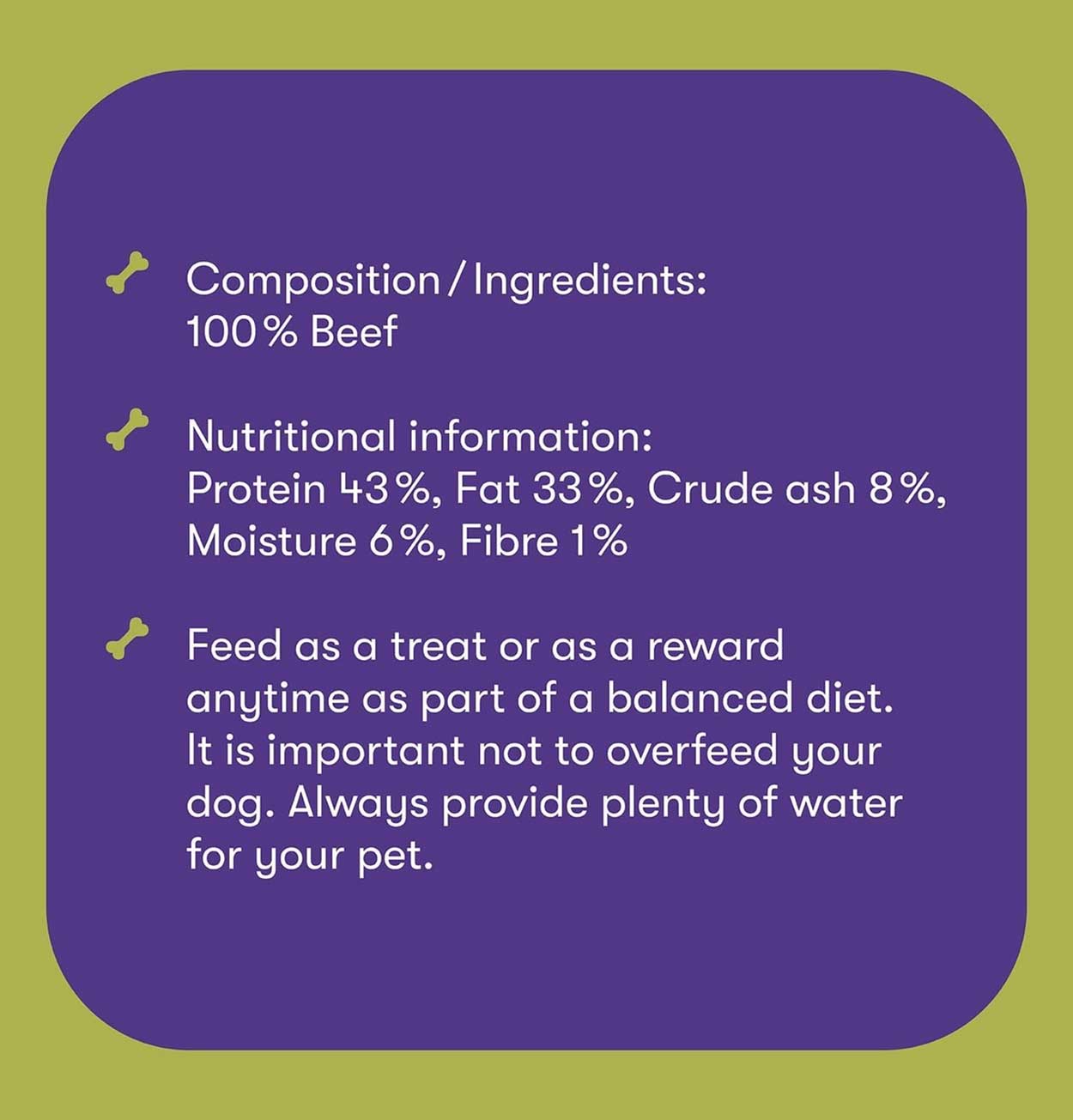 Buddylicious 100% Natural Beef Strips Dog Treats
