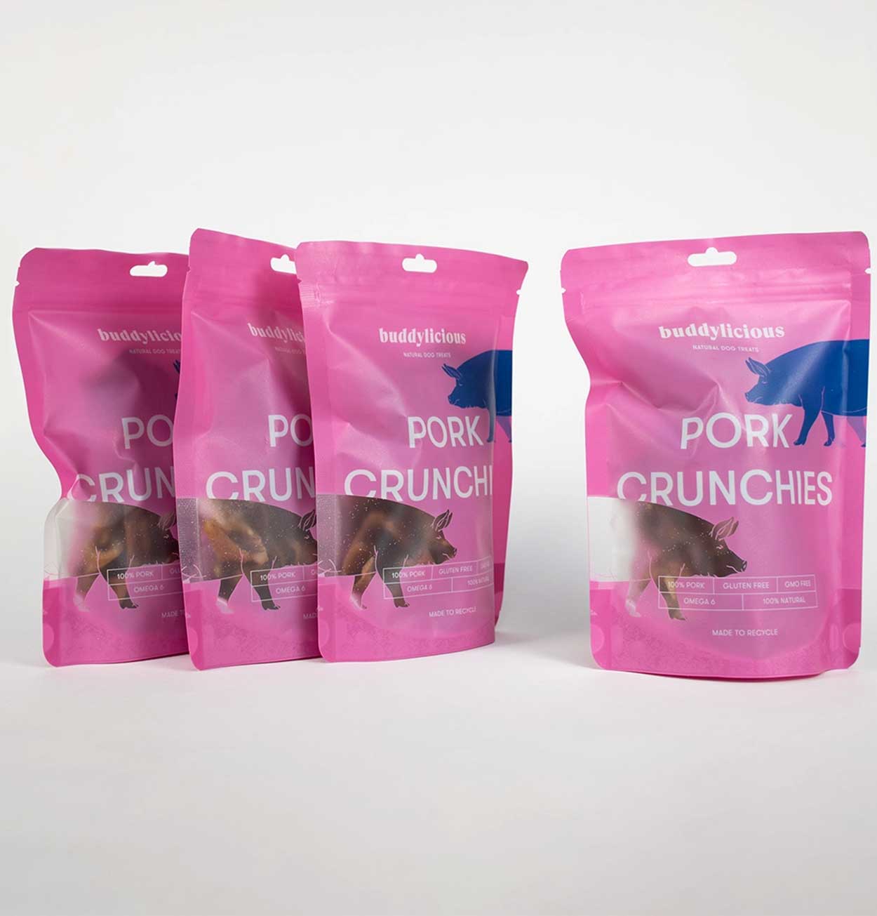 Buddylicious 100% Natural Pork Crunchies Dog Treats