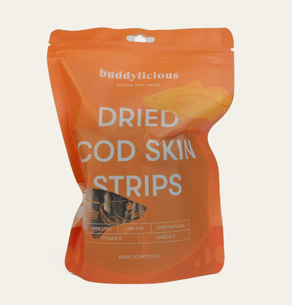 Buddylicious 100% Dried Cod Strip Dog Treats