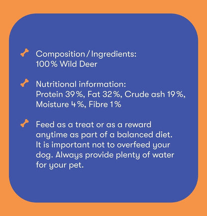 Buddylicious 100% Natural Wild Deer Dog Treats