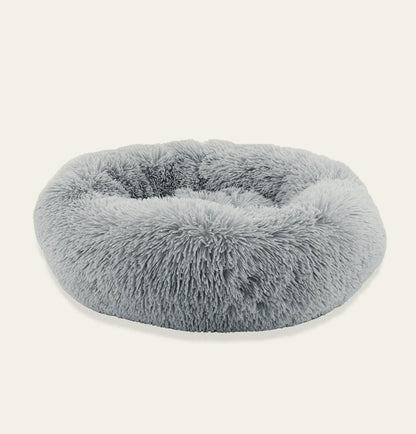 Super Soft Plush Donut Dog Bed – 50cm
