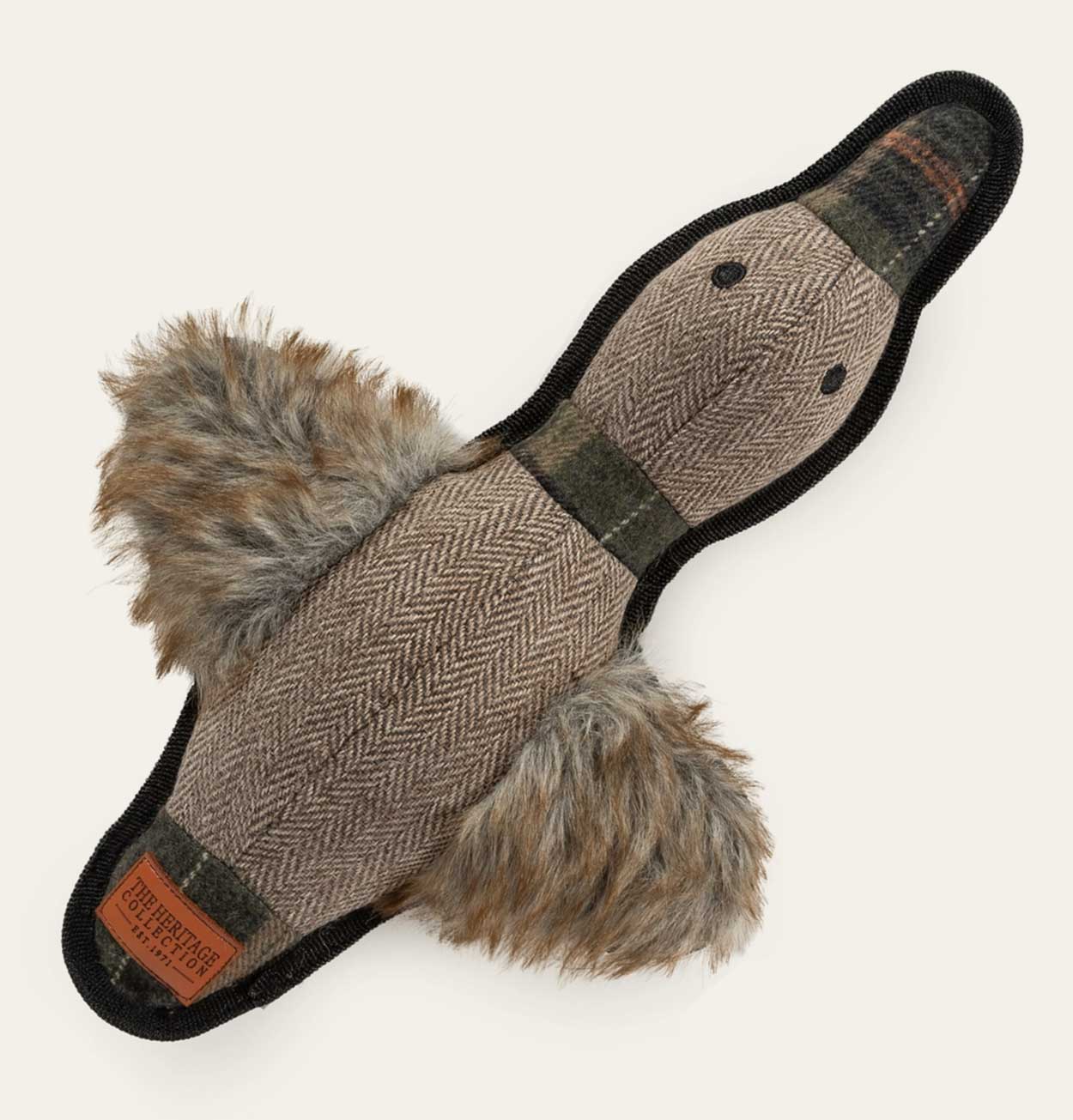 Tweed Squeeky Duck Dog Toy