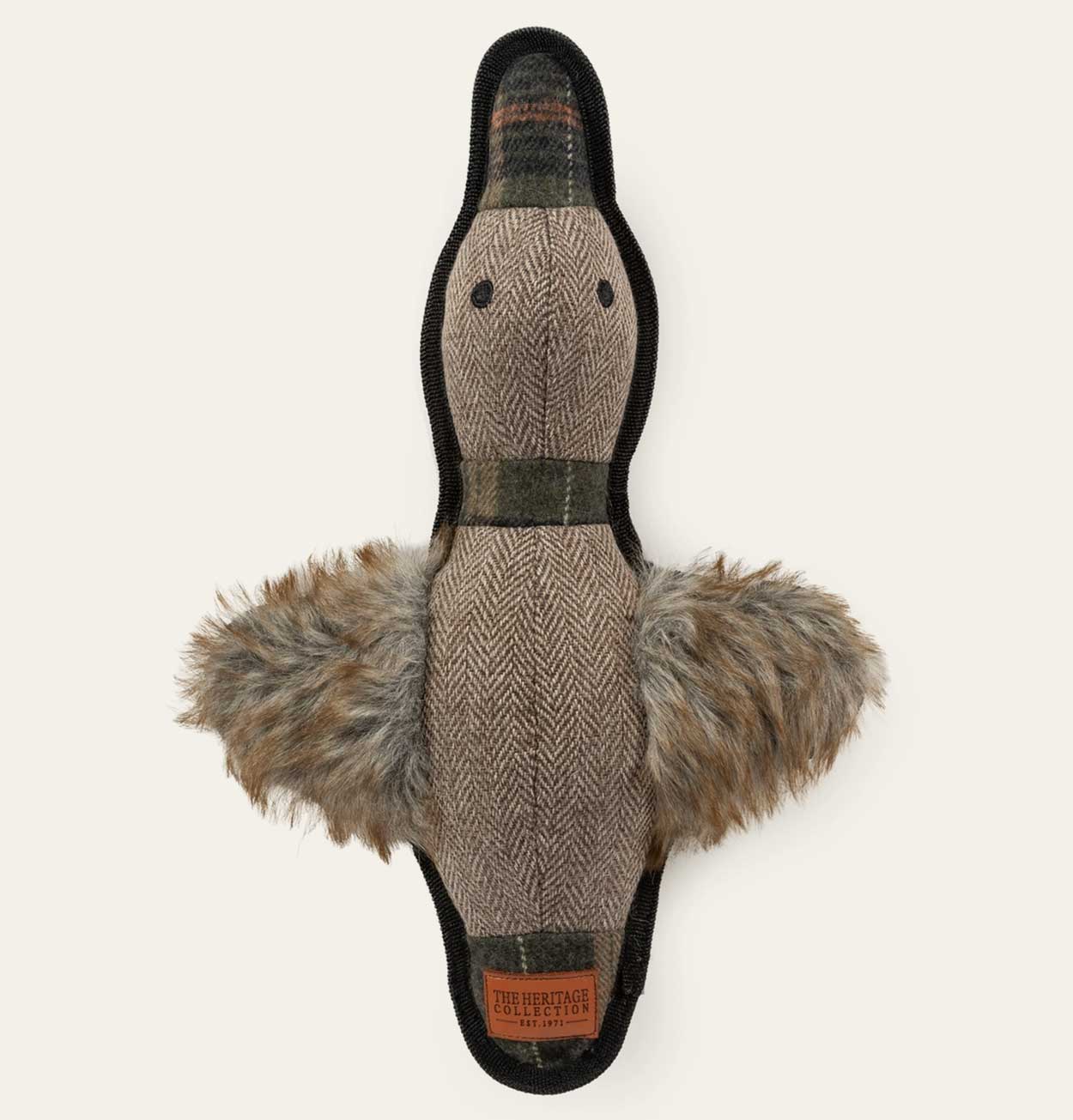 Tweed Squeeky Duck Dog Toy