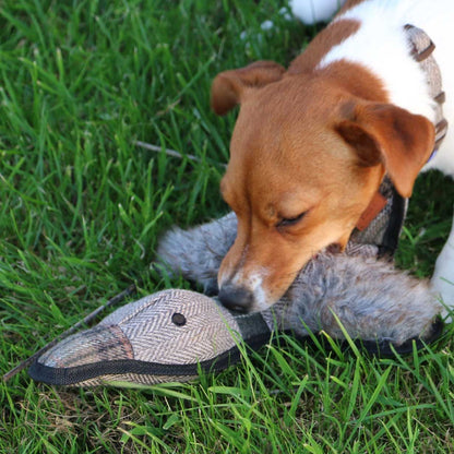 Tweed Squeeky Duck Dog Toy